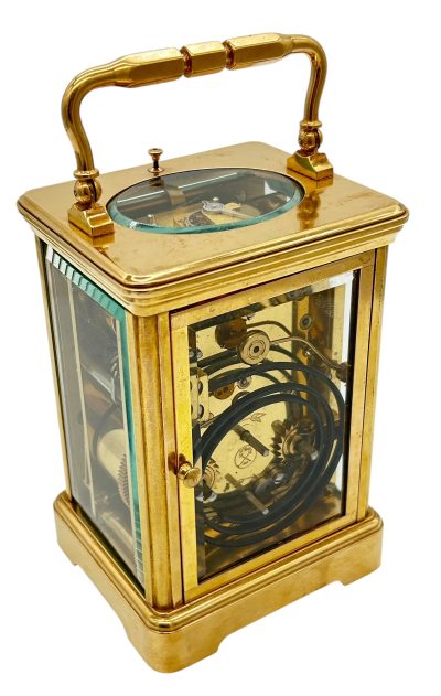 Fantastic Antique French Leppe Repeater Carriage Clock – 8-Day Carriage Clock C1890 - Image 3