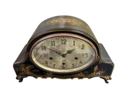 Wonderful Chinoiserie Decorated Westminster Chime Mantel Clock - Image 7
