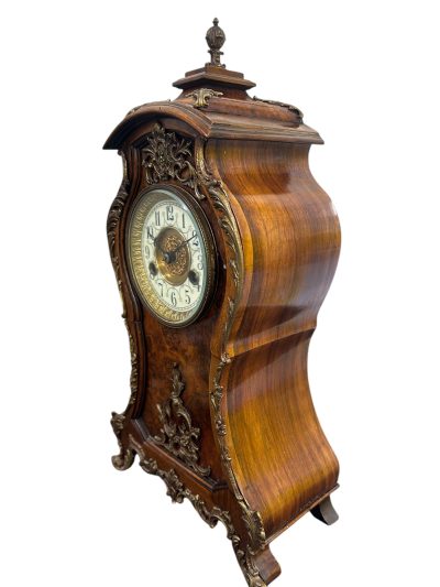 Superb Burr Walnut & Ormolu Boulle Clock – ca1880 - Image 6