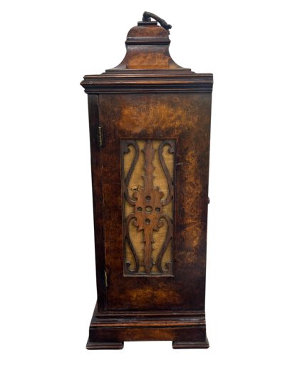 Stunning Burr Walnut case Caddy Top Bracket Clock – ca1890 - Image 8