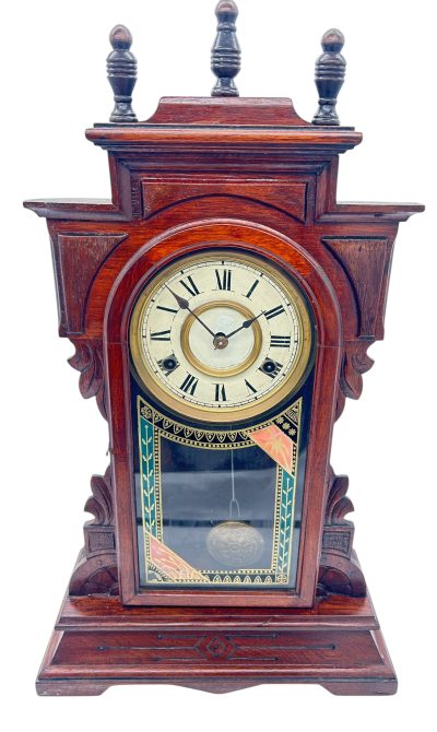 Awesome American Gingerbread Mantel Clock – ca 1900