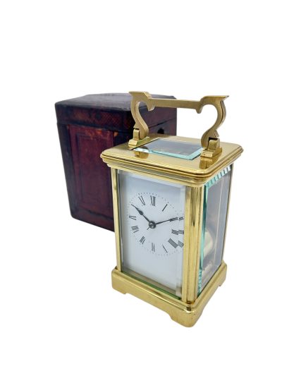 Outstanding Antique French Gong striking Carriage clock – ca1890 - Image 6