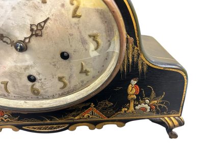Wonderful Chinoiserie Decorated Westminster Chime Mantel Clock - Image 2