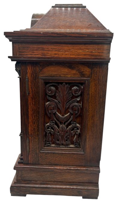 Wonderful Oak case musical bracket clock – ca1890 - Image 4