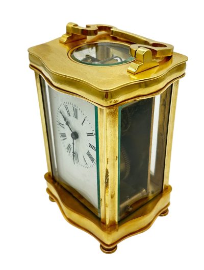 Fantastic French Antique Serpentine case Carriage Clock – 8-Day Carriage Clock C1900 - Image 4