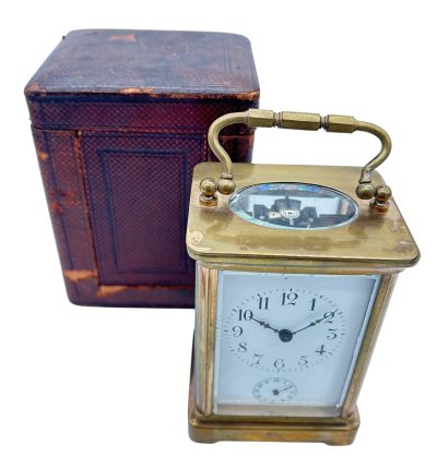 Fabulous Antique French H & H Alarm Carriage clock – ca1890 - Image 15