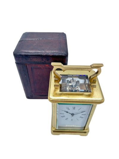 Outstanding Antique French Gong striking Carriage clock – ca1890 - Image 2