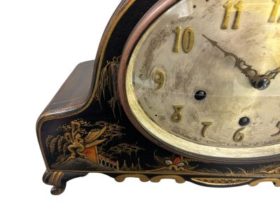 Wonderful Chinoiserie Decorated Westminster Chime Mantel Clock - Image 3