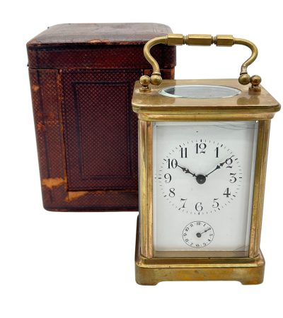 Fabulous Antique French H & H Alarm Carriage clock – ca1890 - Image 12