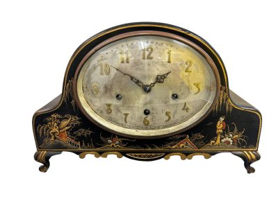 Wonderful Chinoiserie Decorated Westminster Chime Mantel Clock - Image 4