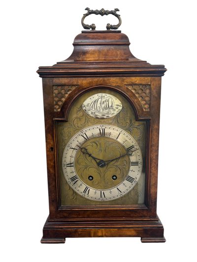 Stunning Burr Walnut case Caddy Top Bracket Clock – ca1890