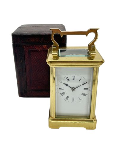 Outstanding Antique French Gong striking Carriage clock – ca1890 - Image 5