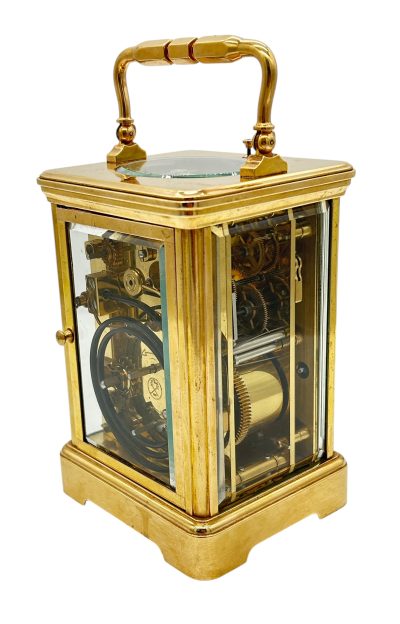 Fantastic Antique French Leppe Repeater Carriage Clock – 8-Day Carriage Clock C1890 - Image 6