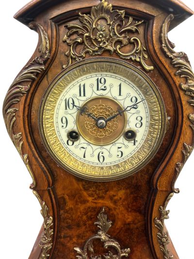 Superb Burr Walnut & Ormolu Boulle Clock – ca1880 - Image 7