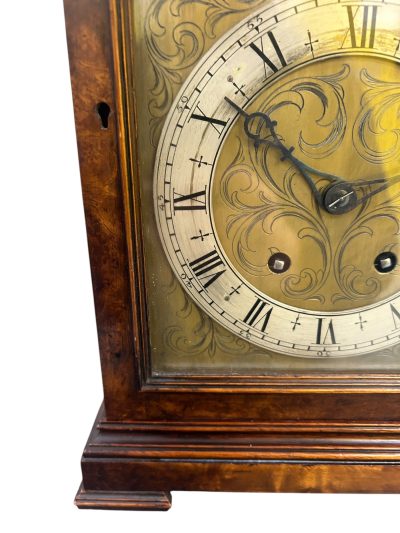 Stunning Burr Walnut case Caddy Top Bracket Clock – ca1890 - Image 3