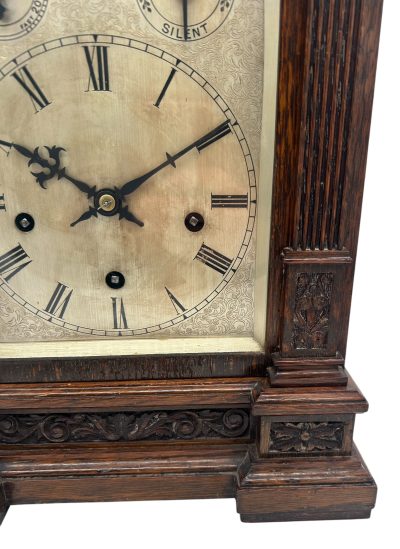 Wonderful Oak case musical bracket clock – ca1890 - Image 3