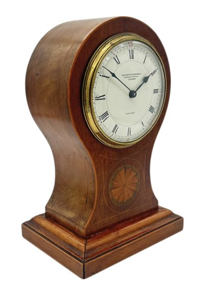 Lovely Mahogany Ballon Shape Mantel Clock – ca1900 - Image 5