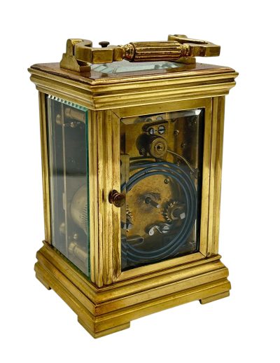 Wonderful Antique French Repeater Gong striking Carriage clock – ca1880 - Image 9
