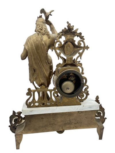 Charming French Gilt Figural Mantel Clock – ca1870 - Image 8