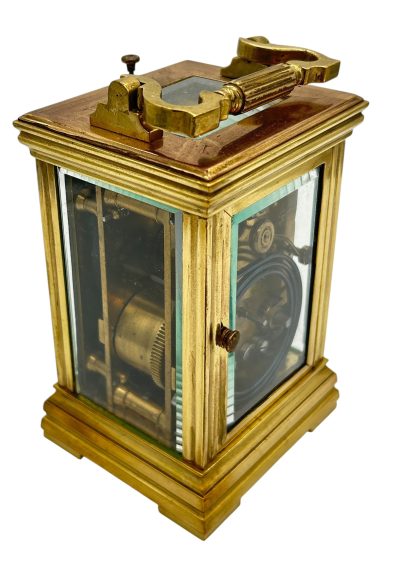 Wonderful Antique French Repeater Gong striking Carriage clock – ca1880 - Image 11