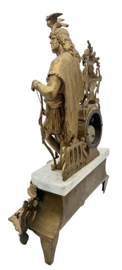 Charming French Gilt Figural Mantel Clock – ca1870 - Image 9