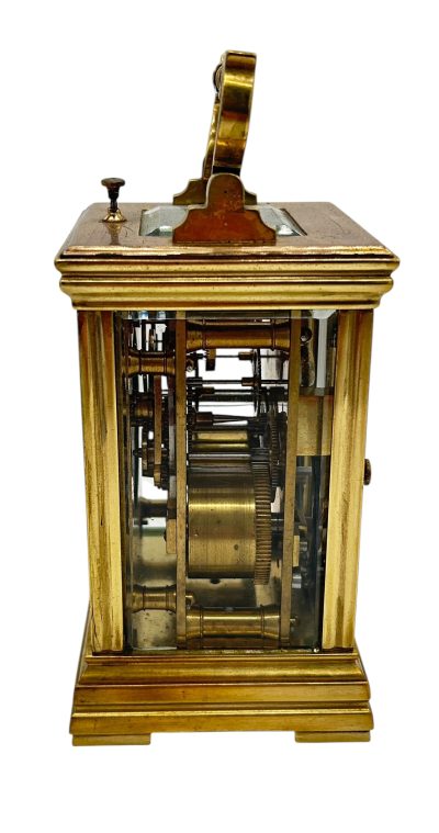 Wonderful Antique French Repeater Gong striking Carriage clock – ca1880 - Image 10