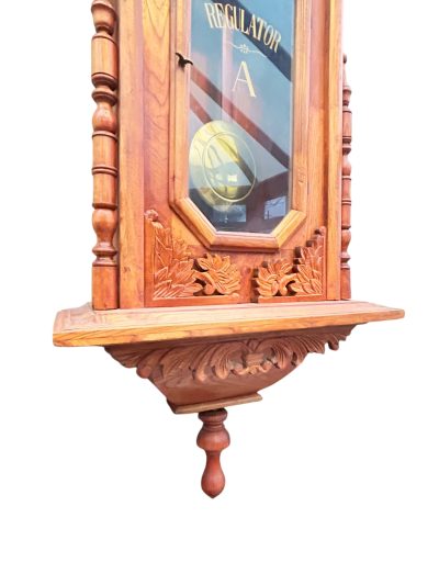 Wonderful American Ansonia Regulator Wall clock – ca1890 - Image 4
