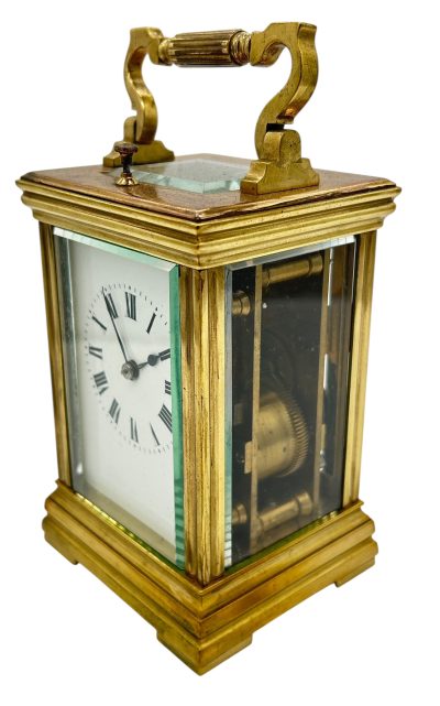 Wonderful Antique French Repeater Gong striking Carriage clock – ca1880 - Image 3