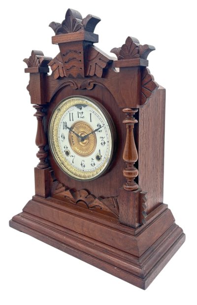 Wonderful American Ansonia Mahogany Case Mantel Clock – ca1890 - Image 2
