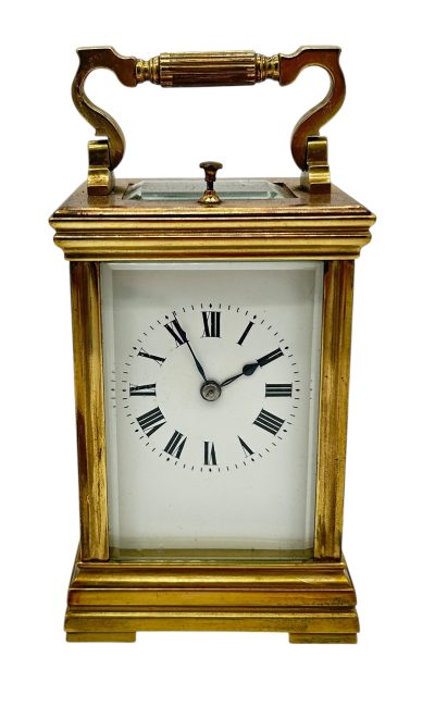 Wonderful Antique French Repeater Gong striking Carriage clock – ca1880 - Image 4