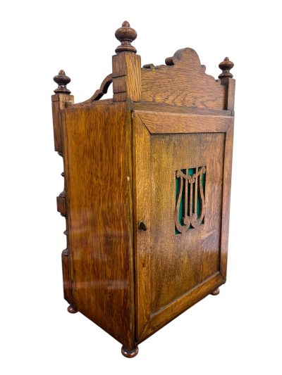 Fabulous Arts & Crafts Mahogany Mantel Clock – ca 1890 - Image 10