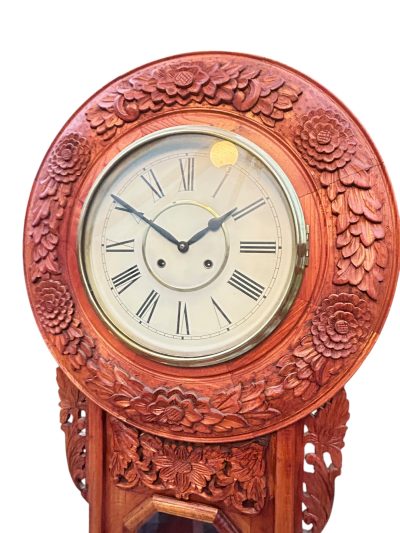 Wonderful American Ansonia Regulator Wall clock – ca1890 - Image 16