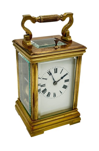 Wonderful Antique French Repeater Gong striking Carriage clock – ca1880 - Image 2