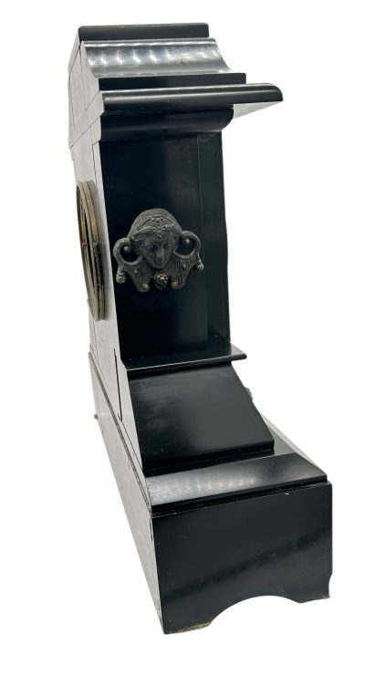 Fine Large Antique Slate 8-Day Mantel Clock -  Ca1890 - Image 9