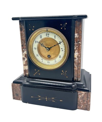 Wonderful Timepiece Slate & marble Mantel Clock – ca1895 - Image 2