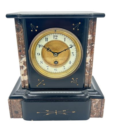 Wonderful Timepiece Slate & marble Mantel Clock – ca1895 - Image 8
