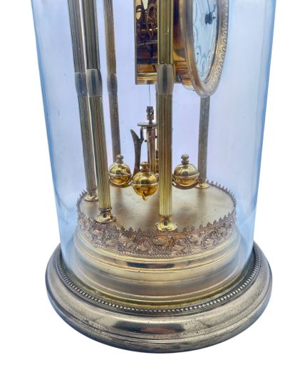 Outstanding Bandstand Ormolu German Torsion Clock Anniversary Clock - Mantel Clock C1900 - Image 9