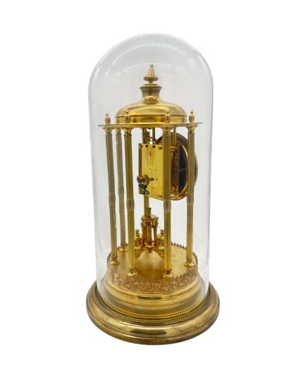 Outstanding Bandstand Ormolu German Torsion Clock Anniversary Clock - Mantel Clock C1900 - Image 10