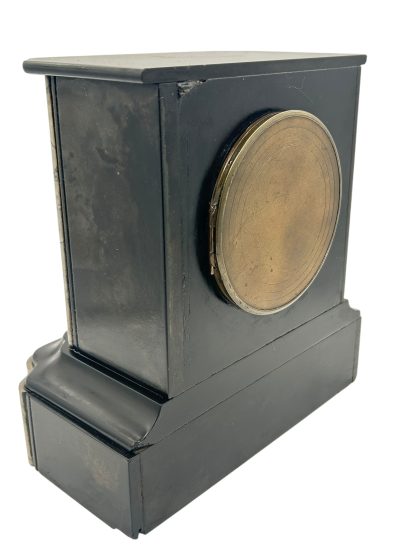 Lovely Timepiece Slate & marble Mantel Clock – ca1870 - Image 4