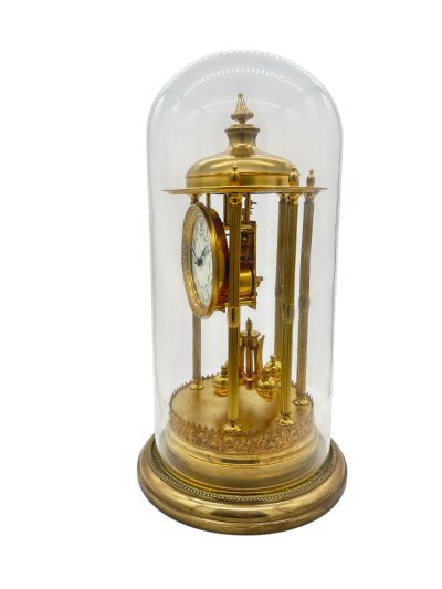 Outstanding Bandstand Ormolu German Torsion Clock Anniversary Clock - Mantel Clock C1900 - Image 6