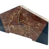 Fabulous French Art Deco Red & Black Marble Mantel Clock - Image 9