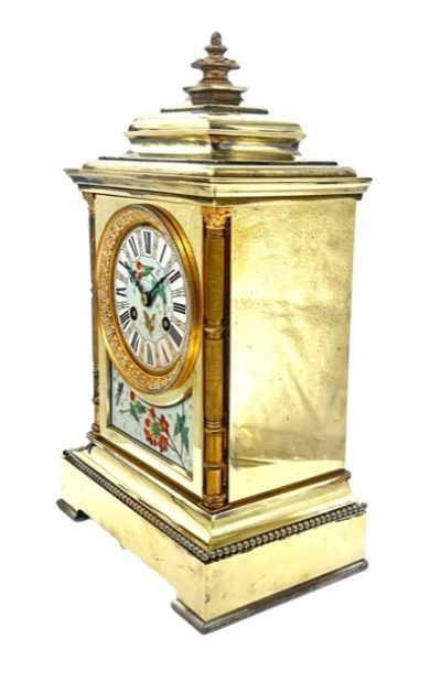 Antique French Gong Striking 8-Day Mantel Clock - Sevres Panels C1870 - Serviced June 2024 - Image 13