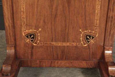 Victorian Walnut Marquetry Inlaid Davenport Desk - Image 12
