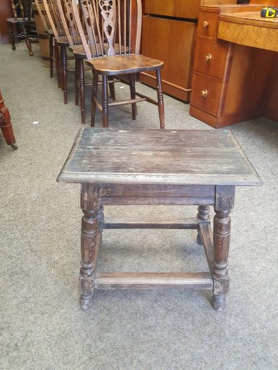 Antique Oak Country Joint Stool