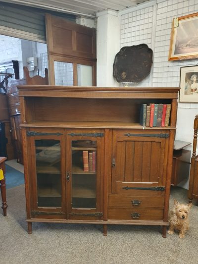 Good Antique Arts & Crafts Oak Bookcase