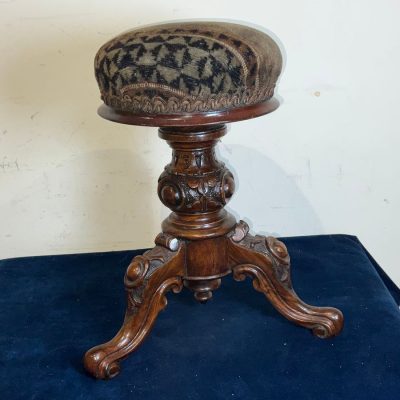 APPRENTICE MINIATURE  PIECE, WALNUT PIANO STOOL FANTASTIC