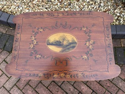 Edwardian Mahogany Painted Side Table - Image 2