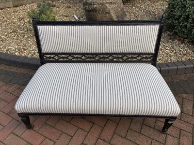 Late Victorian Ebonised Sofa c1890