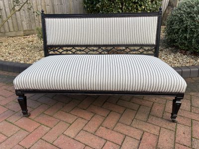Late Victorian Ebonised Sofa c1890 - Image 2