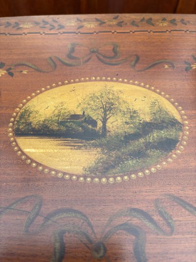 Edwardian Mahogany Painted Side Table - Image 6
